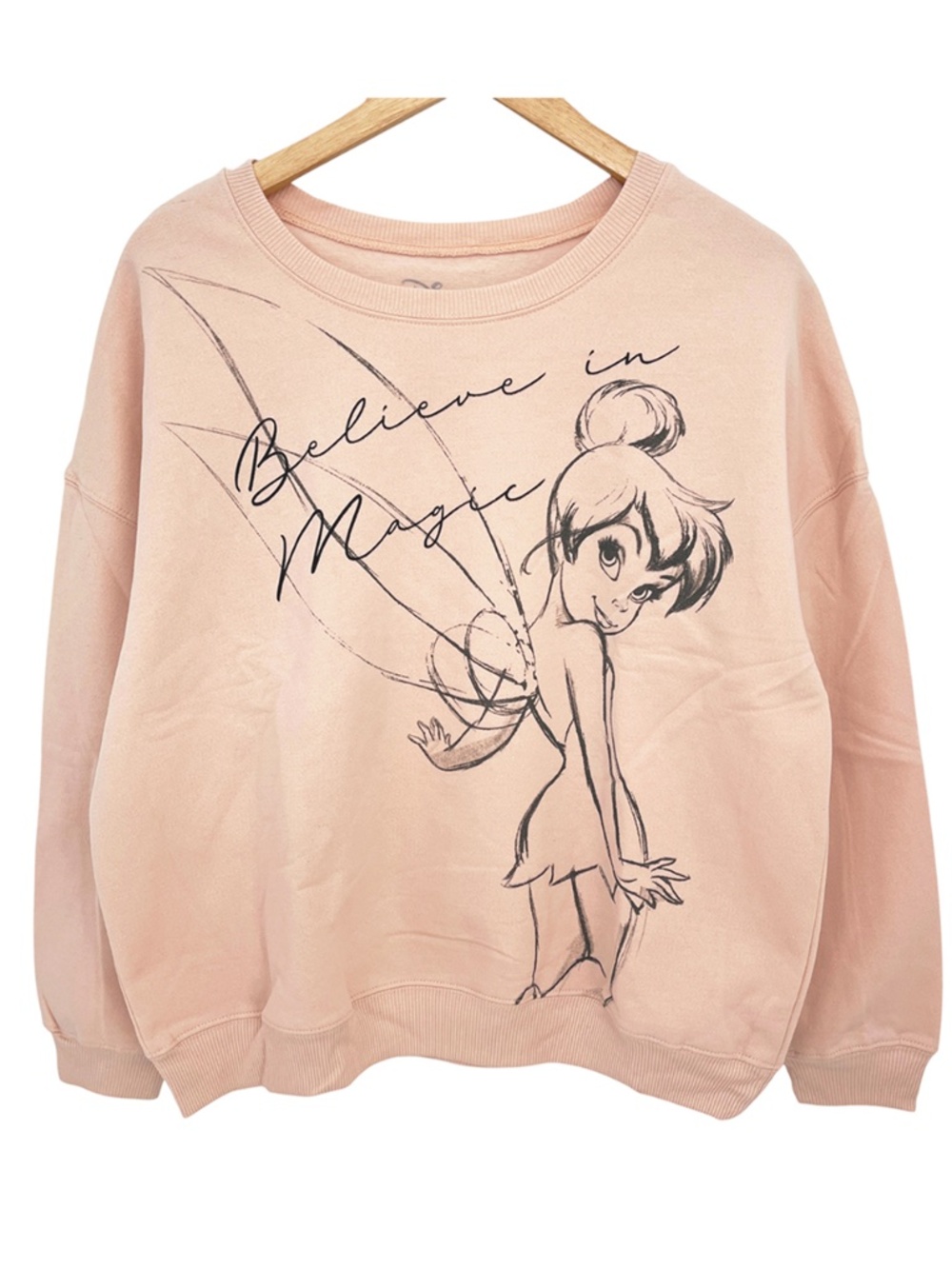 NWOT Disney Tinkerbell Women's Sweatshirt Believe in Magic Large